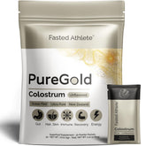 Fasted Athlete PureGold Colostrum Powder packaging and label