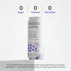 FASTRX bottle close-up highlighting vitamins and minerals for daily wellness
