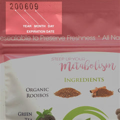 FATBOM Zero Tea on a kitchen counter ready for use.