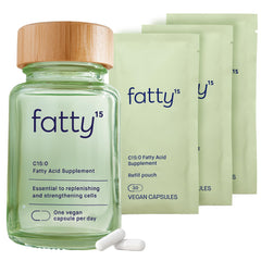 Fatty15 C15:0 supplement bottle – front view