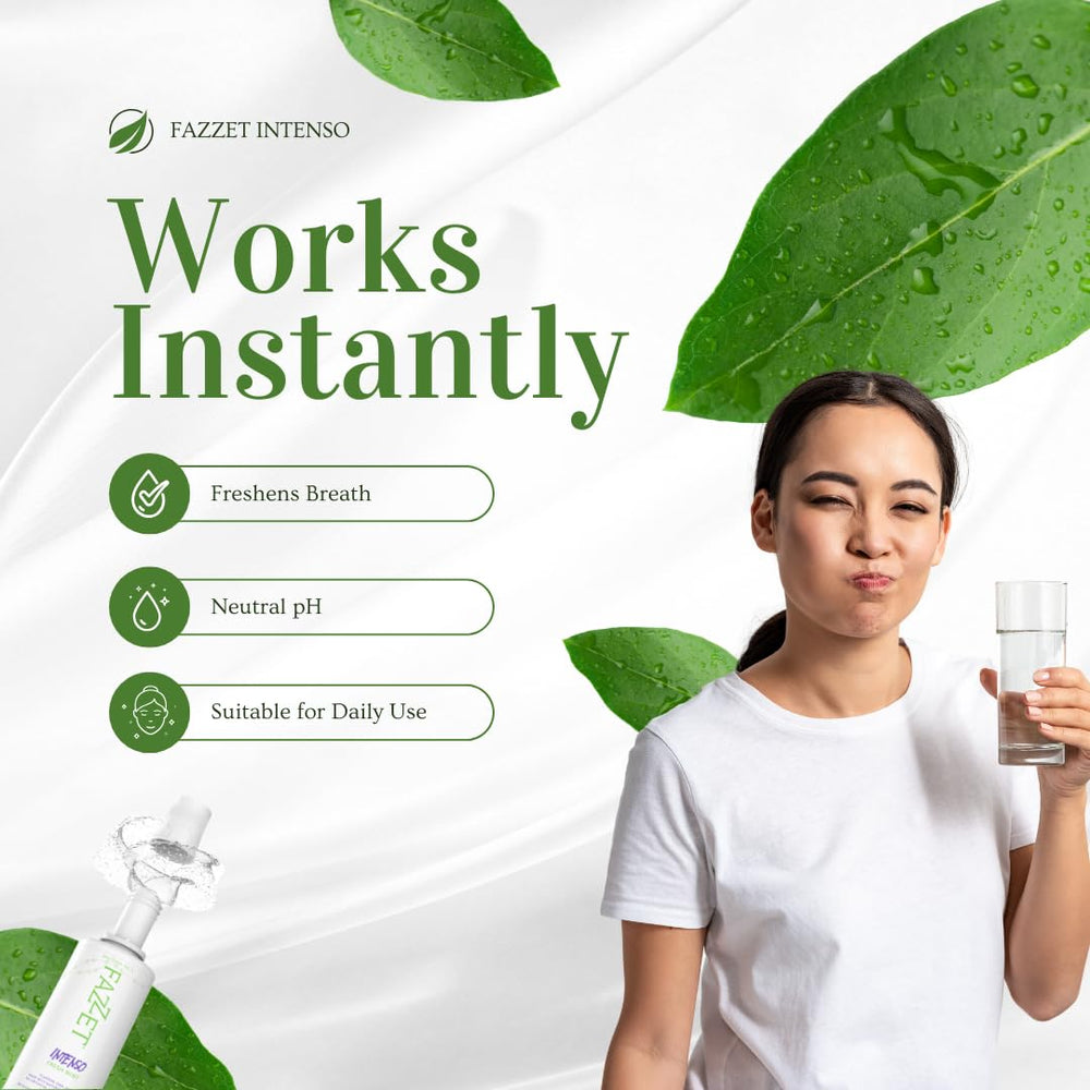 Mouthwash splash demonstrating product texture
