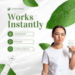 Mouthwash splash demonstrating product texture