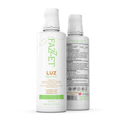 FAZZET LUZ Tonsil Stone Mouthwash bottle on white background