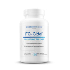 FC-Cidal 7-herb blend bottle label showing 500 mg per capsule