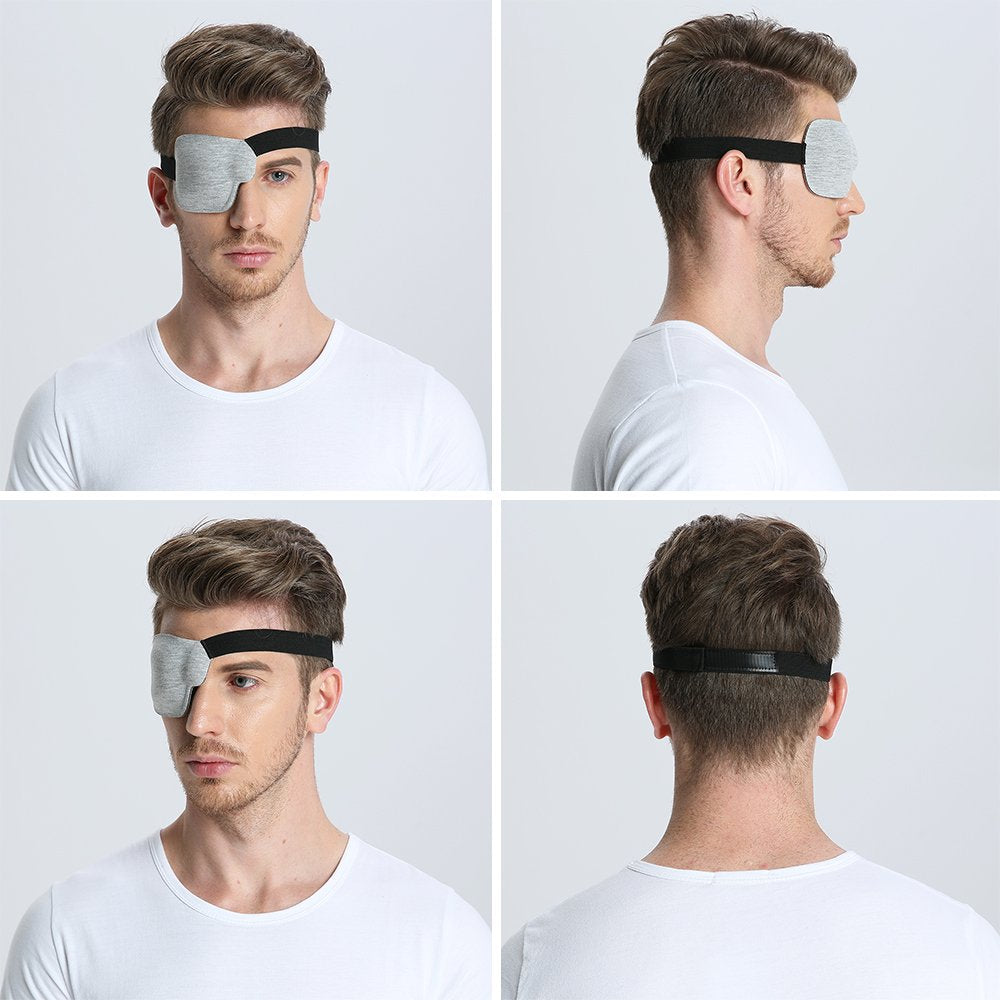 Breathable material detail of FCAROLYN 3D Eye Patch Gray Right Eye