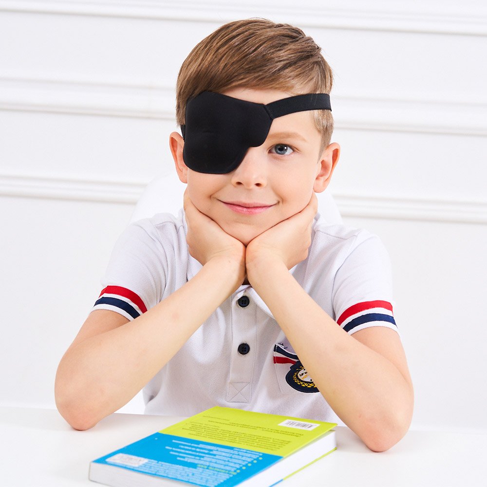 Small patch with elastic strap for kids, right eye