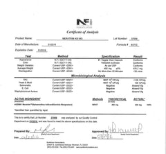 FDA-registered facility seal reflecting rigorous quality testing.