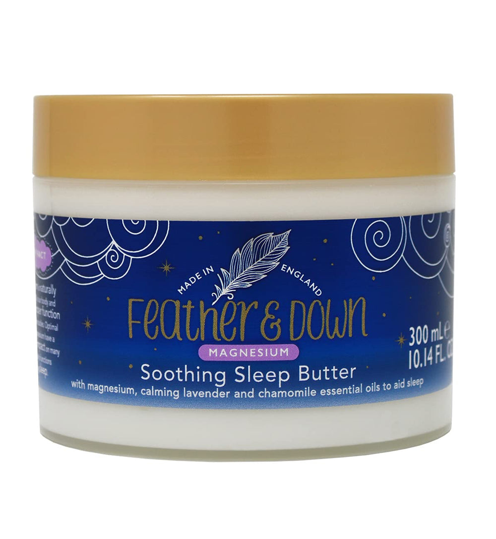 Front view of Feather & Down Magnesium Sleep Butter 300ml