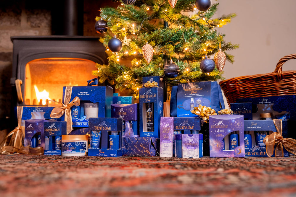 Lavender and chamomile oils alongside the product