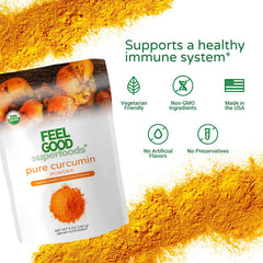 Bulk turmeric root and curcumin powder display