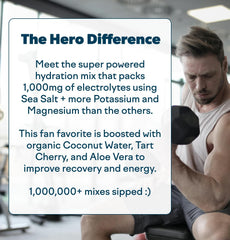 Feel Goods Hydration Hero on-the-go packaging supports busy daily routines.