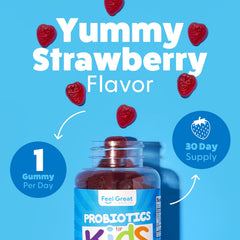 Colorful strawberry gummy vitamins arranged on a white background