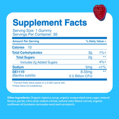 Dairy-free, vegan-friendly probiotic gummies for children