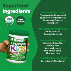 Probiotics and digestive enzymes icons for Feel Great Greens
