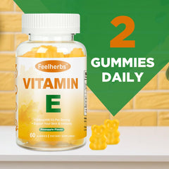 Close-up of the pineapple-flavored gummies' tasty appearance.