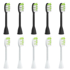 Feihead replacement toothbrush heads 10-pack for Philips Sonicare One in black and white