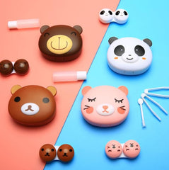 All-in-one panda travel lens kit arranged on surface