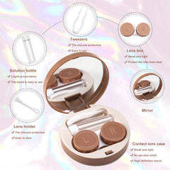 FEISEDY lens case kit including tweezers and remover tool