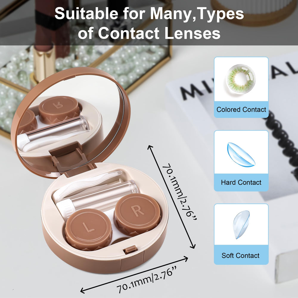 Durable plastic FEISEDY contact lens case