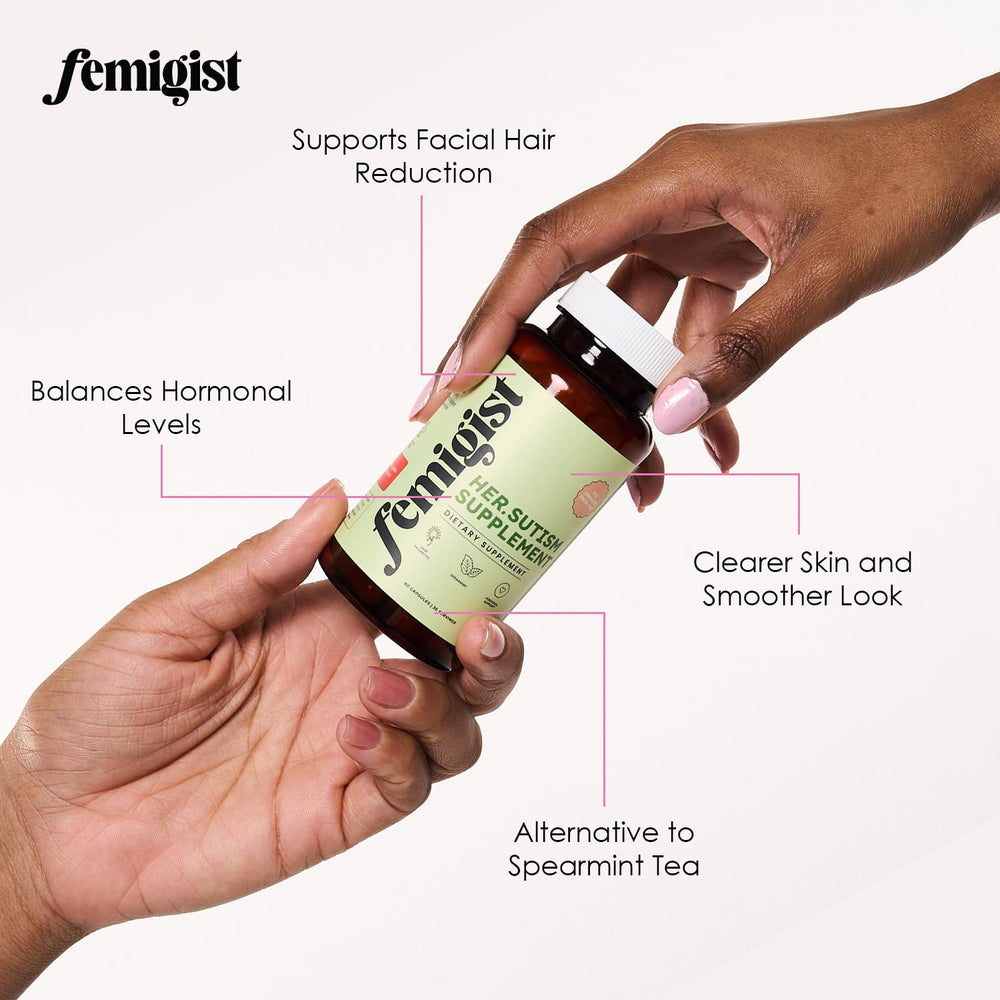 Saw Palmetto and zinc ingredients in HERsutism formula