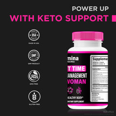 Lifestyle image showing wellness setup with Femme Nighttime Fat Burner