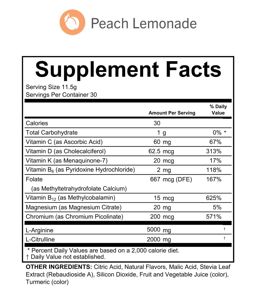 Serving a scoop of L-Arginine Complete mixed in water
