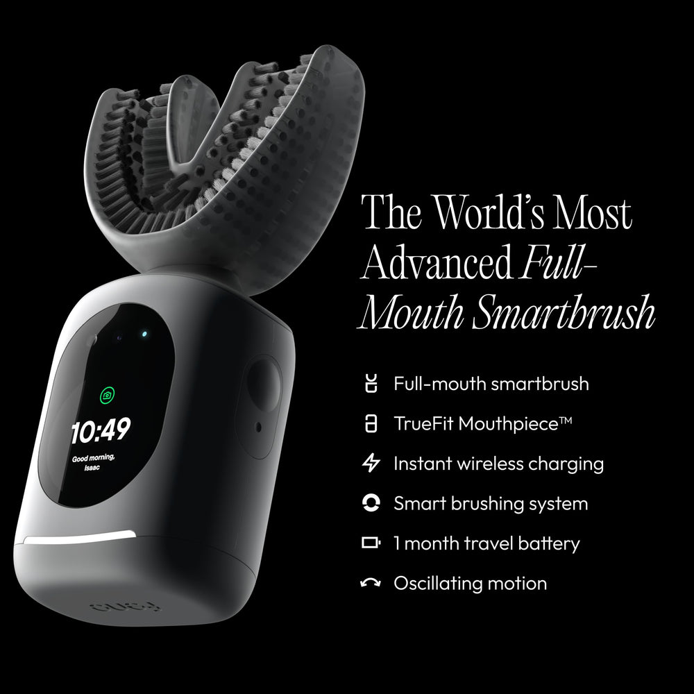 Feno Plus App interface showing brushing performance data