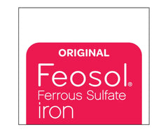 Nutrition facts panel for Feosol Original Iron Supplement