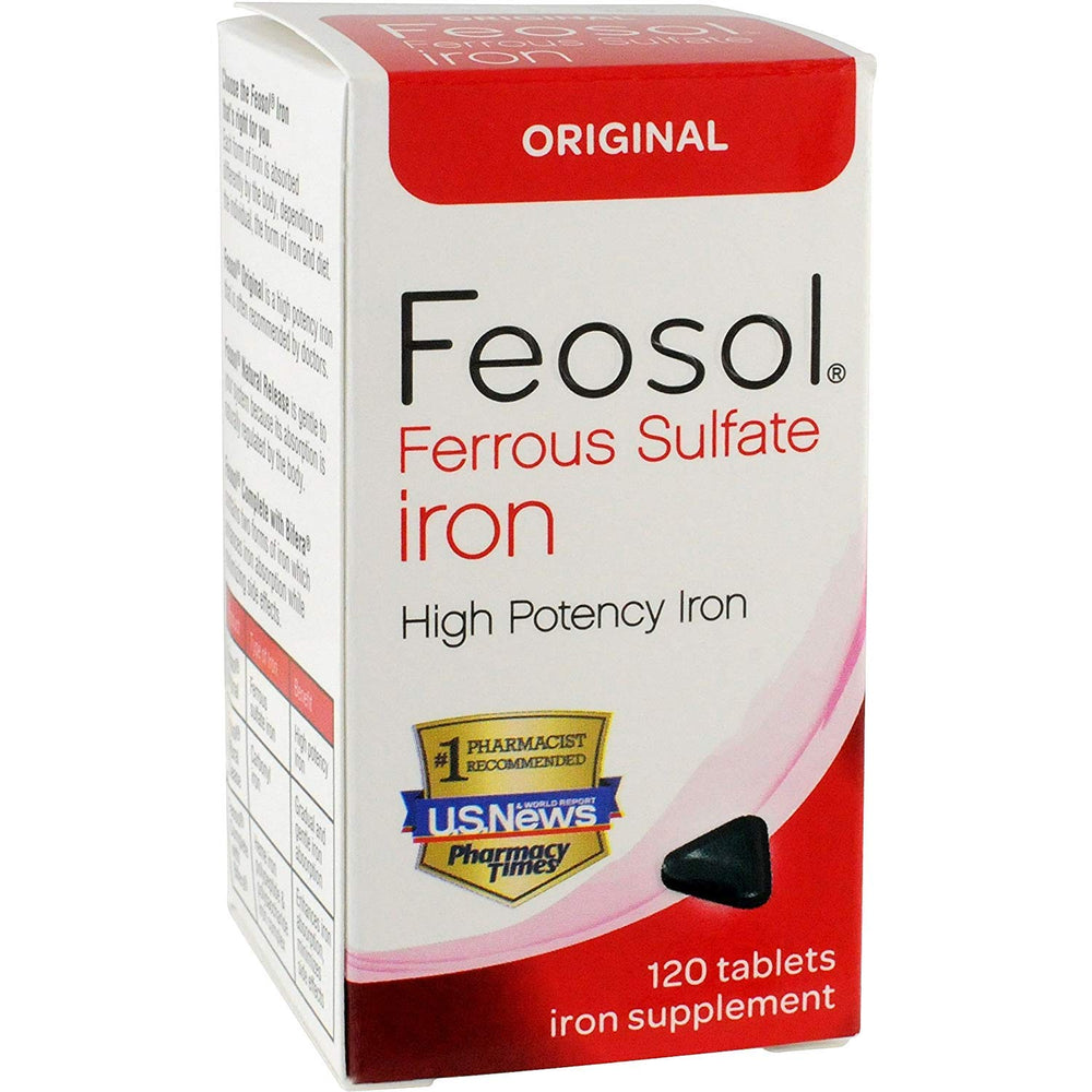 Feosol Original Vitamins bottle - 120 count (Pack of 2)