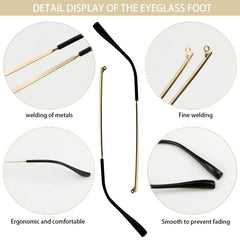 1 pair replacement arms included for glasses