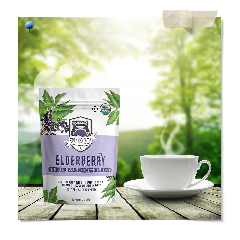 Kit suitable for making elderberry syrup or tea