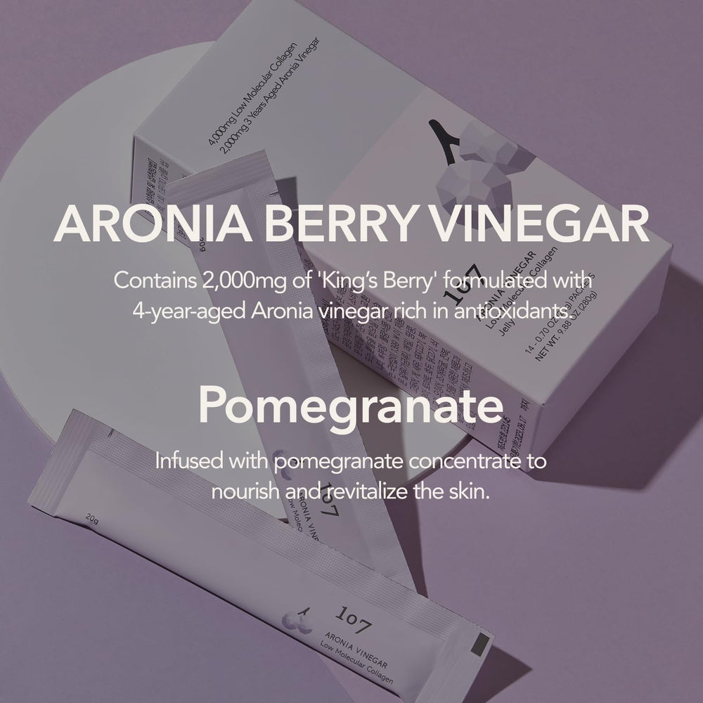 Fermented aronia vinegar in collagen jelly formula