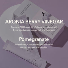 Fermented aronia vinegar in collagen jelly formula