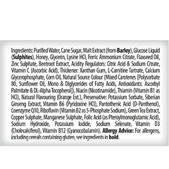 Pouring Feroglobin Plus Liquid into a glass