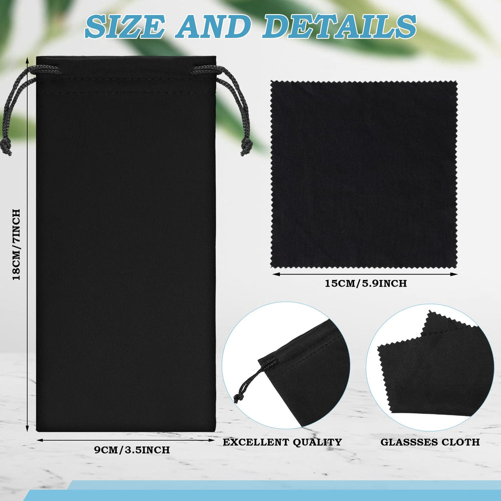 Microfiber pouch size 18x9 cm close-up