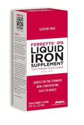 Ferretts IPS Liquid Iron bottle with black cherry flavor