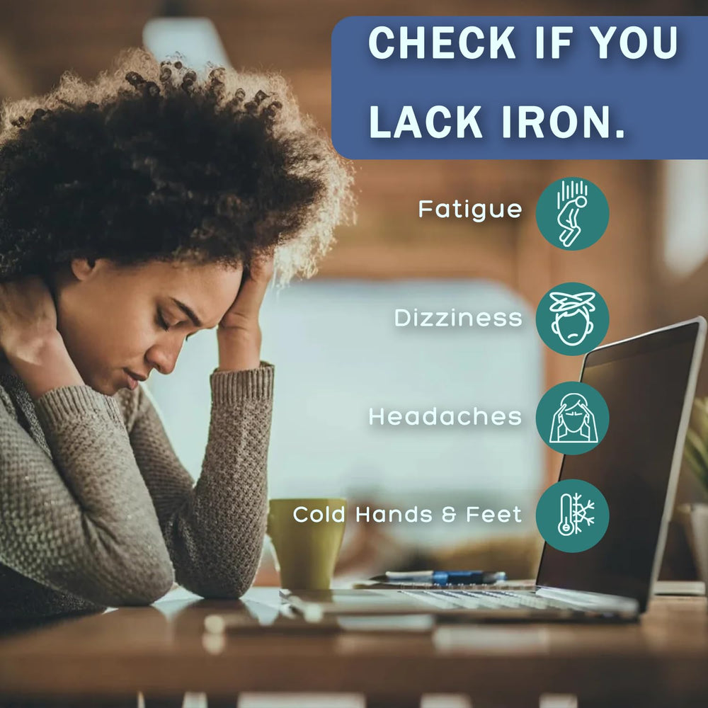 Ferritin test strip for measuring iron levels