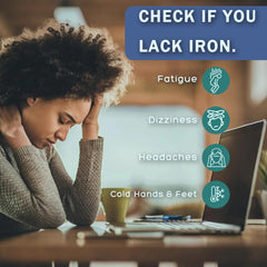 Ferritin test strip for measuring iron levels