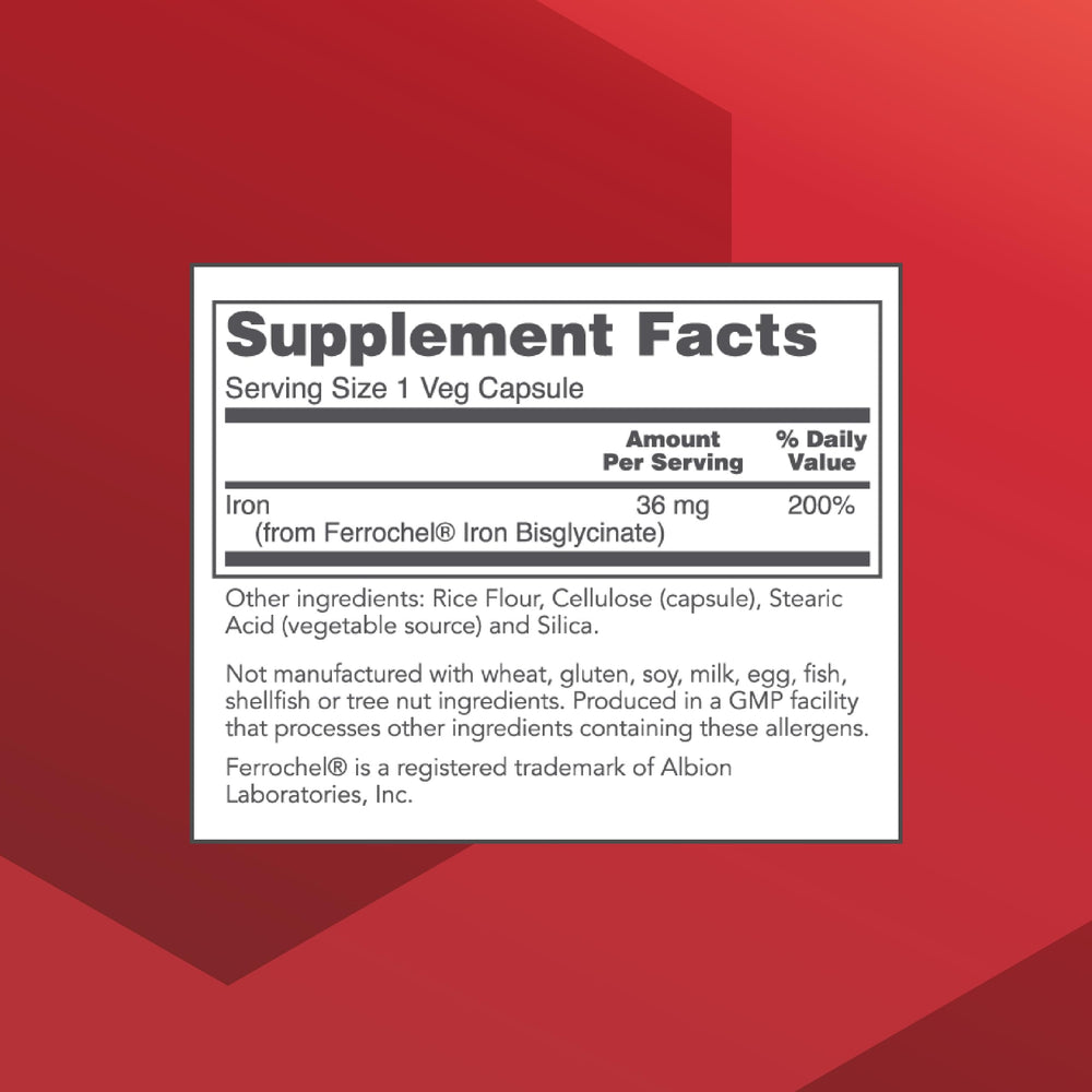 Detail of Ferrochel bioavailable iron form