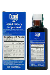 Ferrol 200ml iron dietary supplement bottle on a neutral surface