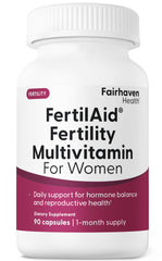Fairhaven Health FertilAid for Women bottle on a white background