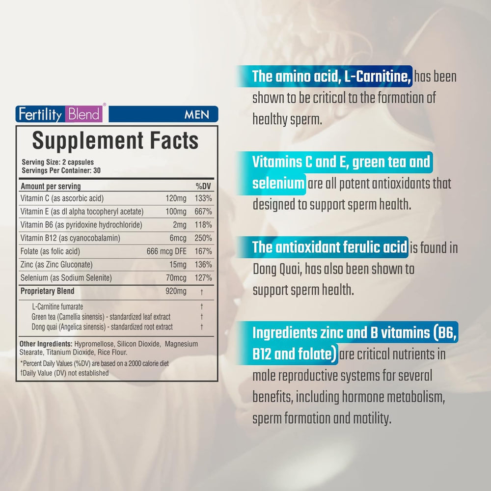 Herbal vitamin blend ingredients and vitamins E and C