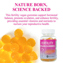 Fertility Gummies ingredients include iodine and zinc for thyroid and reproductive health.
