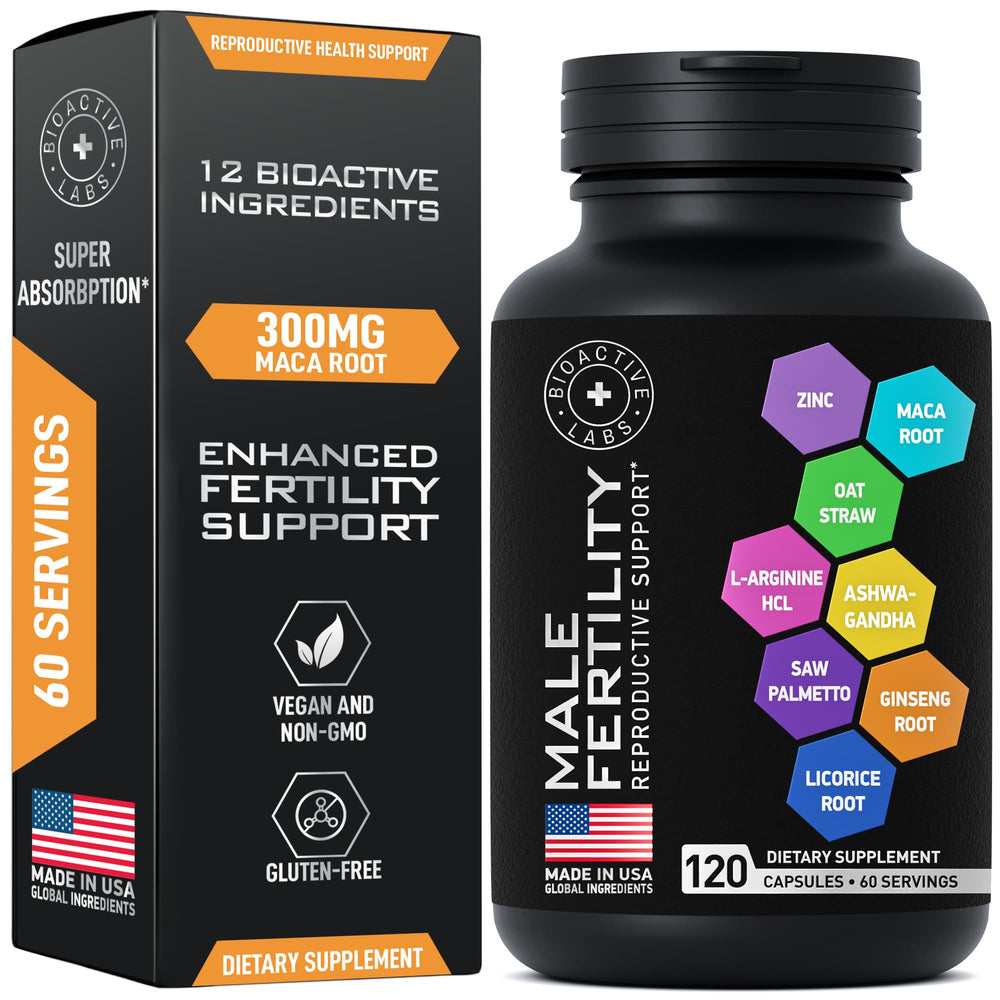 Hero image: Fertility Supplements for Men bottle