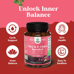 Fertility support with inositol and choline for women