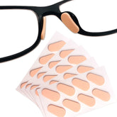 Skin color drop-shaped foam eyeglass nose pads, 16x8mm