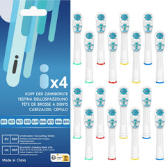 FEUP Dual Clean replacement brush head compatible with Oral-B Vitality Series