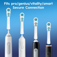 Soft-medium bristles for gentle yet effective cleaning