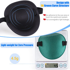 Fezog Eye Patch Pink - Adjustable Patch for Right/Left Eye (Adults & Kids)