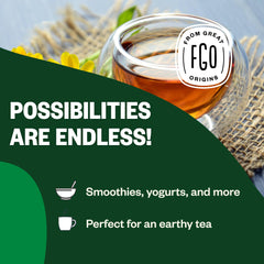 Moringa leaf powder in a bowl ready to mix